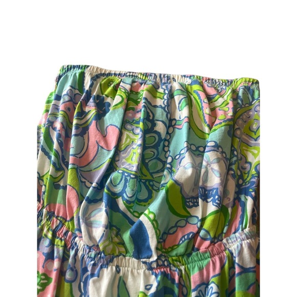 Lilly‎ Pulitzer Windsor Multi Conch Republic Strapless Dress Small GUC - Picture 4 of 7